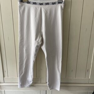 Yitty Major Label Shaping High Waist Logo Legging Cream L/XL Workout Lizzo *